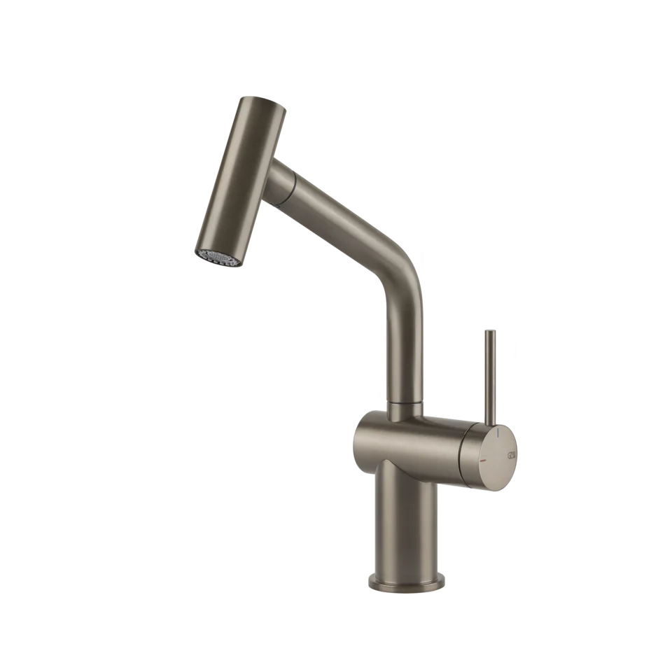 Смеситель для раковины 60425 149 Gessi Inedito МАТОВЫЙ НИКЕЛЬ FINOX 60425149