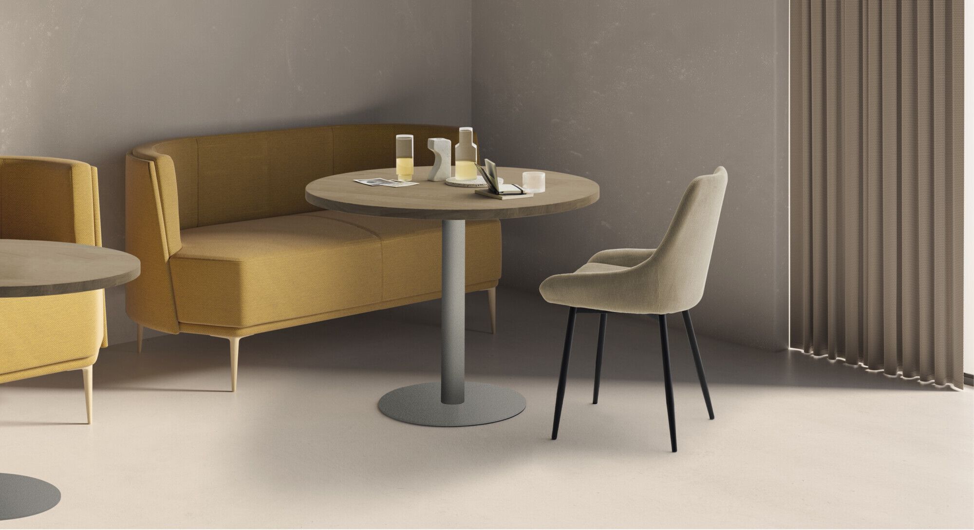 Круглая дубовая столешница Devina Nais Mini-Free ARCH-00085232 - Вид №2