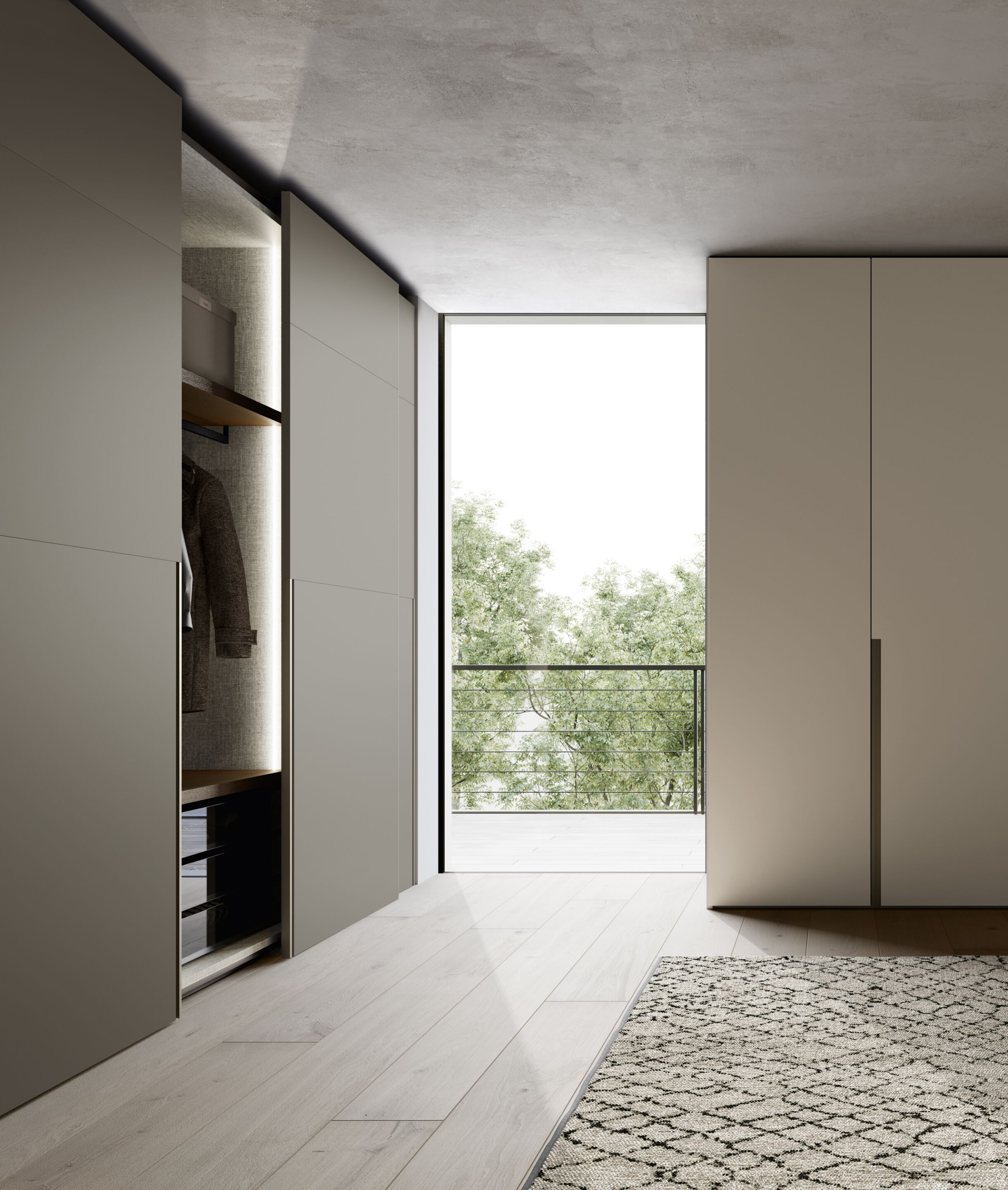 Секционный деревянный шкаф с раздвижными дверями Dall'Agnese Wardrobe Collection ARCH-00054656 - Вид №1