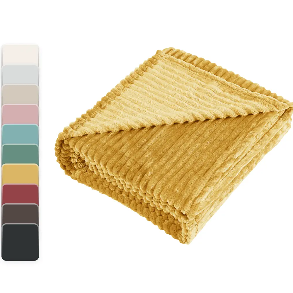 INSPIRE Плед Jane 5 — уютный велсофт для интерьера 89025386 Line STLM-1066519