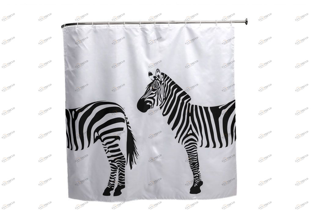Шторка для ванны Aquanet SC3288A 180см, зебры 