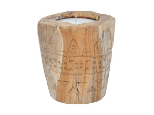 Свеча из тикового дерева