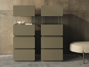 Модульный деревянный комод