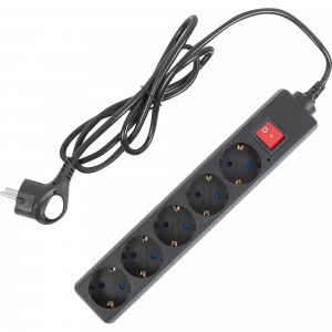 82633739 Сетевой фильтр Duwi DSP-02 5 розеток 1.5 м цвет чёрный