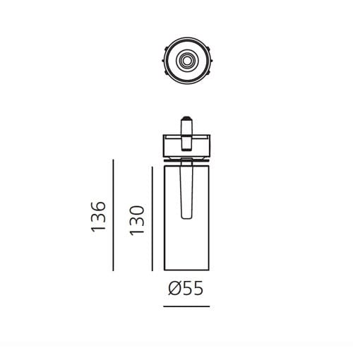 Алюминиевый регулируемый светодиодный прожектор Artemide вектор ARCH-00116454 - Вид №12