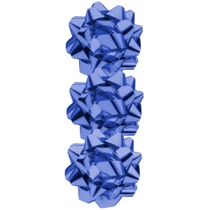 Набор бантов цвет синий, 3 шт.