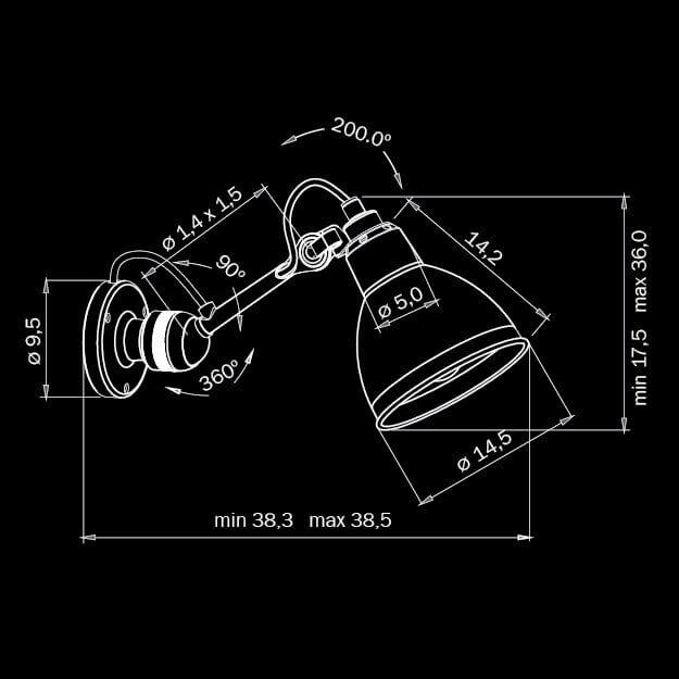 Спот настенный с металлическим плафоном хром Lightstar Loft 765604 LIGHTSTAR LOFT 00-3891490 Хром - Вид №2
