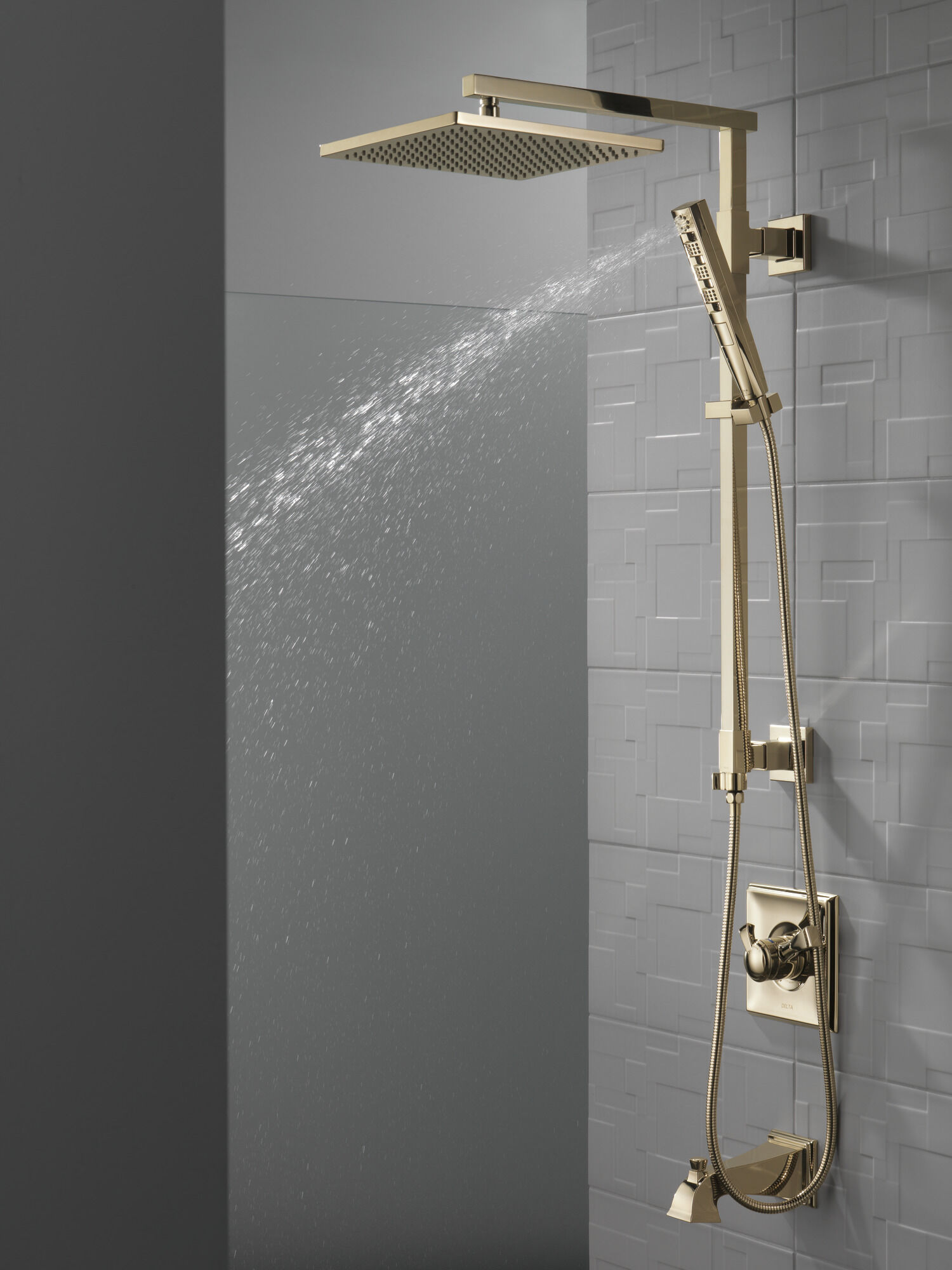 58420-PN Душевая колонна угловая 26 дюймов Delta Faucet Universal Showering Полированный никель  - Вид №3