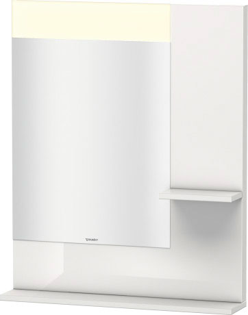 VE732002121 Vero Зеркало с полочками сбоку и внизу Орех темный декор Duravit - Вид №1