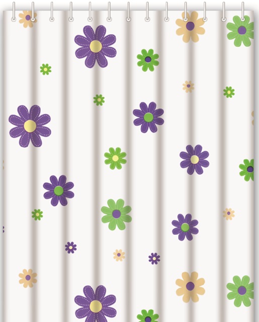 HB75060 Штора для ванной , 180*180 Haiba 