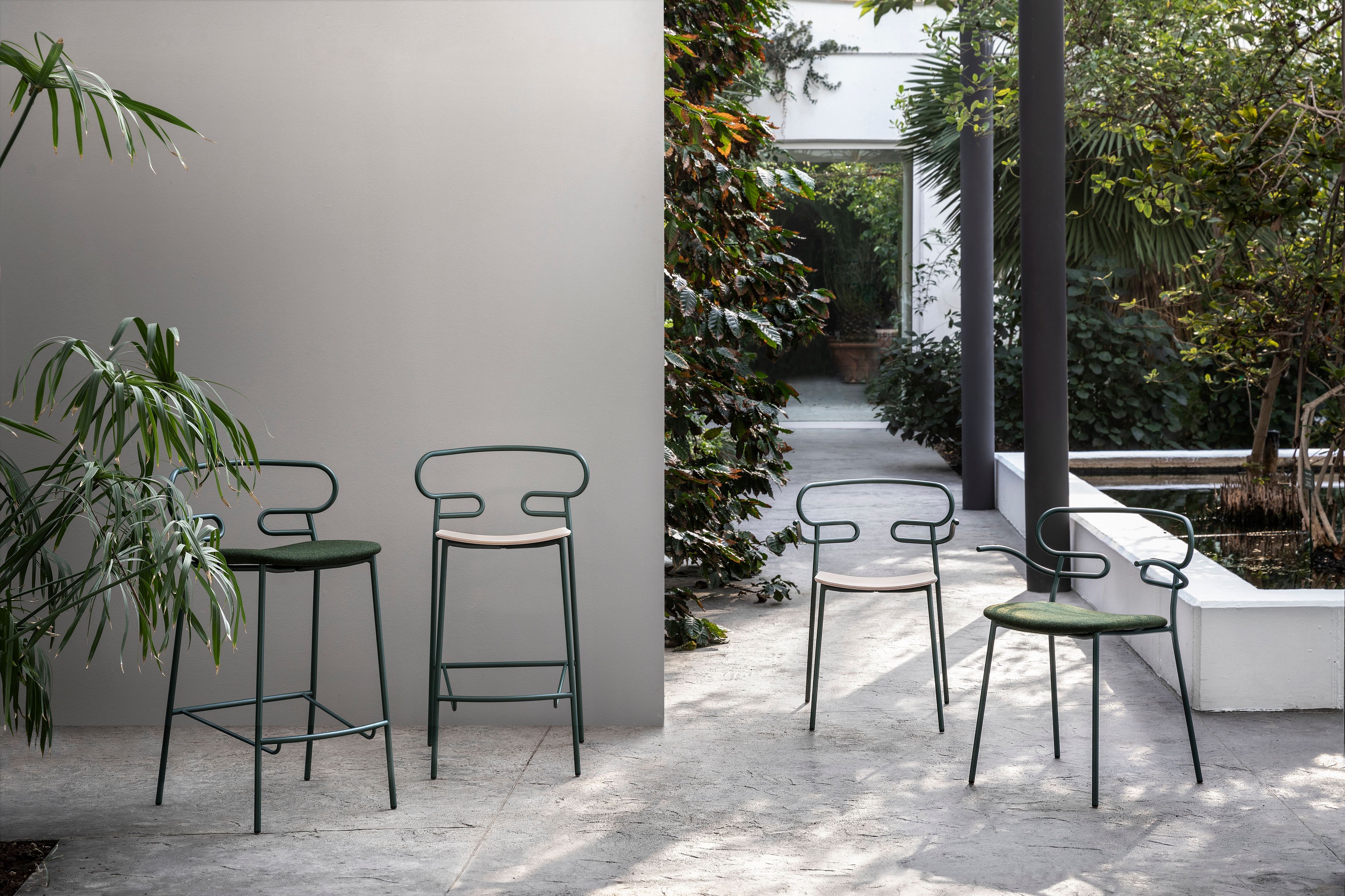 Металлический и полиуретановый стул с подлокотниками TrabA' Генуя ARCH-00122087 - Вид №3