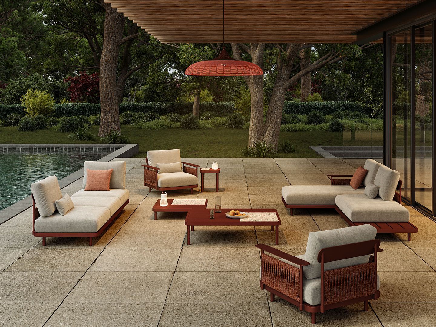 Металлический прямоугольный садовый столик VINEKO Soul ARCH-00070433 - Вид №1