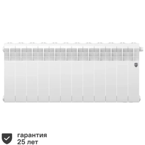 Радиатор секционный Royal Thermo Biliner RTBBTVR35012 350/87 12 секций нижнее правое подключение биметалл белый 82758201 STLM-2027887