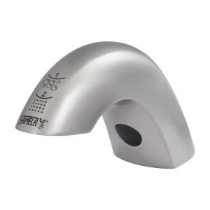 03467 Нержавеющий смеситель для подачи теплой и холодной воды, с интегрированным дозатором мыла, 1 л, 230 B/ 50 Гц SANELA