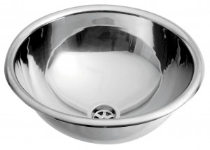 SN0036C Умывальник встраиваемый из нержавеющей стали Ø405 мм без перелива mediclinics