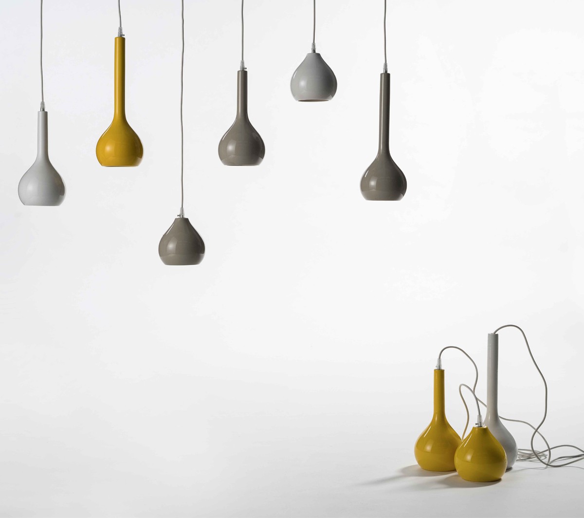 Ex.T Drip 1 Подвесной светильник из желтой керамики EXDRIP1GI - Вид №2