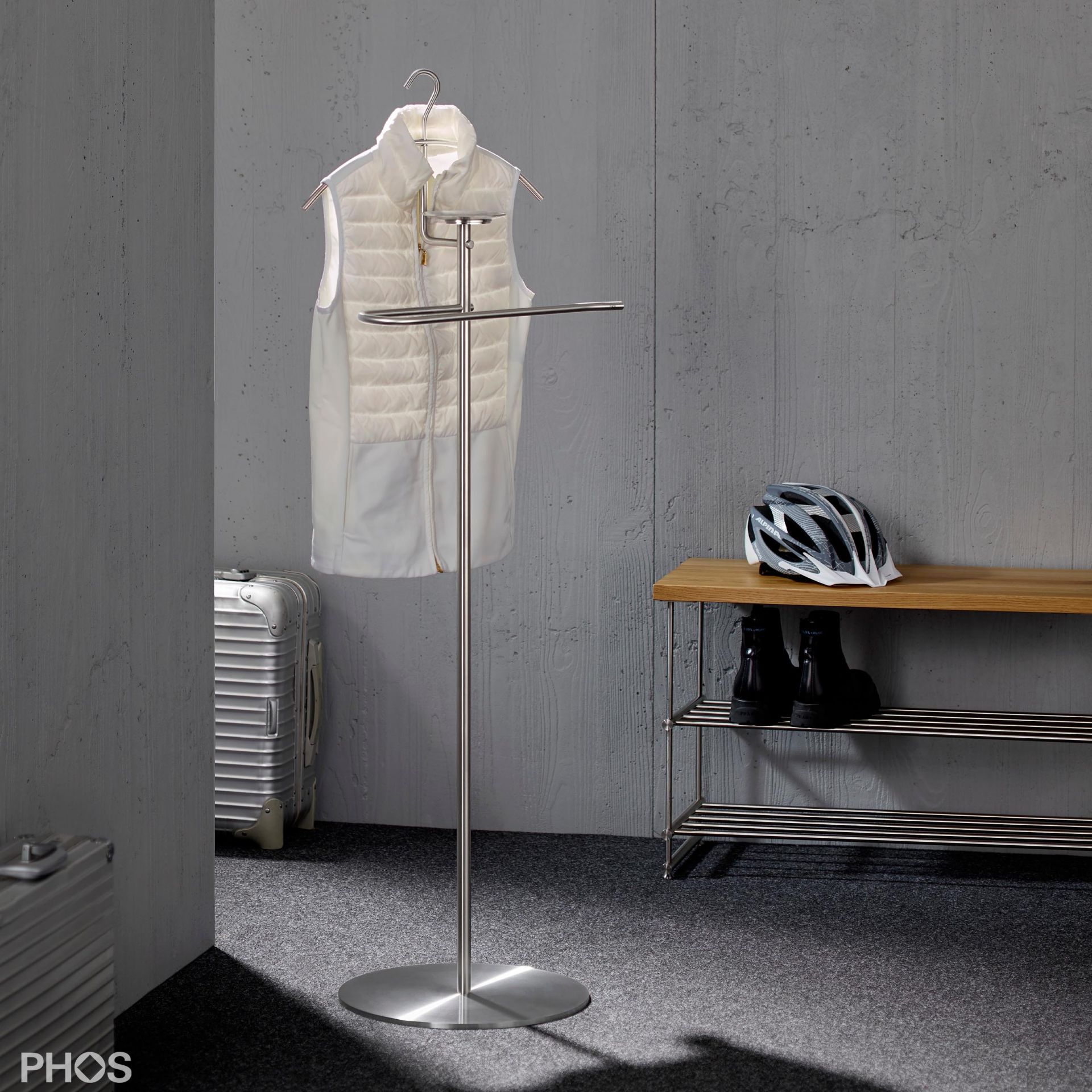 GSDSBE Стойка Valet, опорная плита: нержавеющая сталь. PHOS 