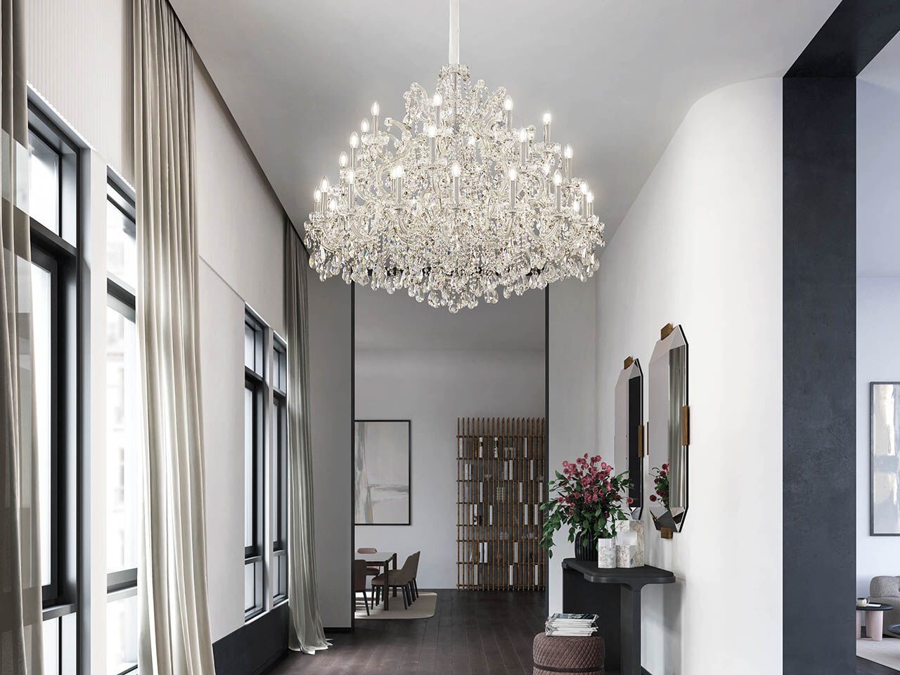 Подвесной светильник с кристаллами Masiero Aqaba ARCH-00110295