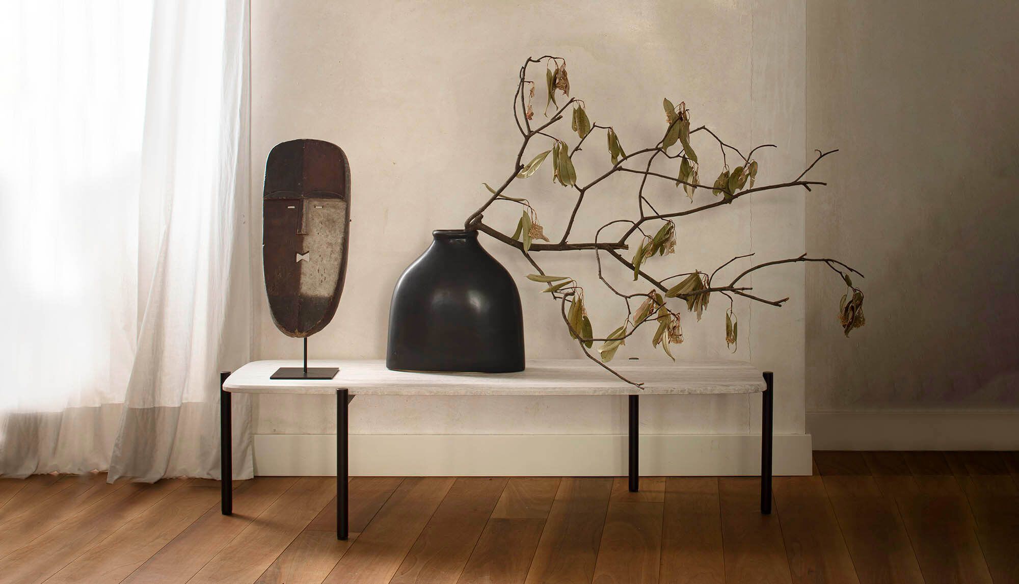 Низкий прямоугольный журнальный столик из каррарского мрамора True Design Blade Coffee ARCH-00067131 - Вид №2