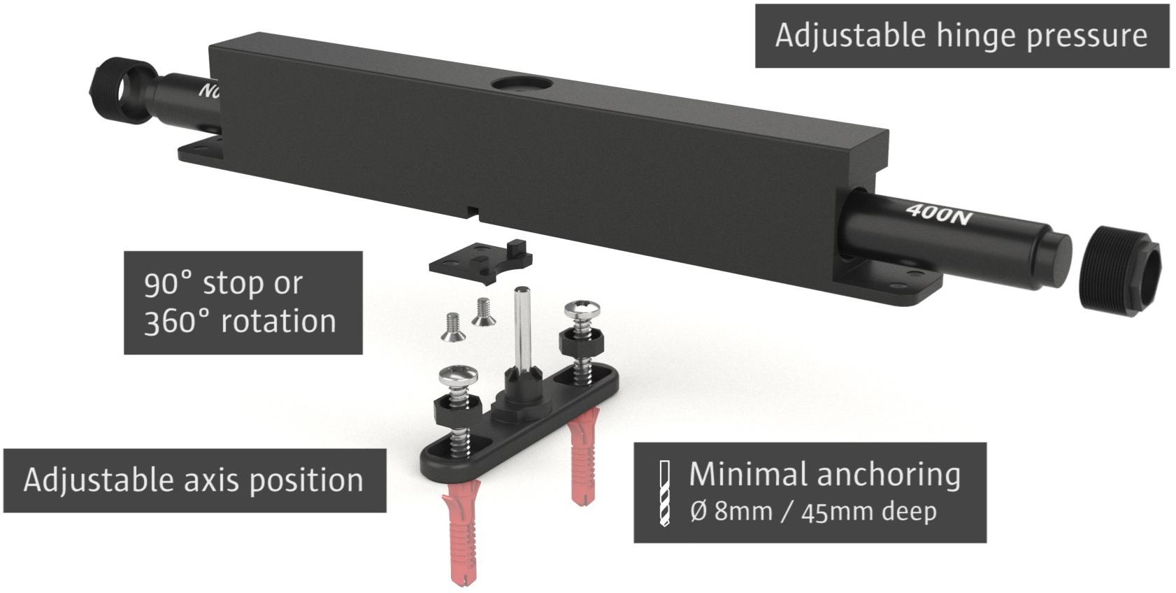 Portapivot Поворотная дверь из алюминия и стекла sun-id-1356099 - Вид №6