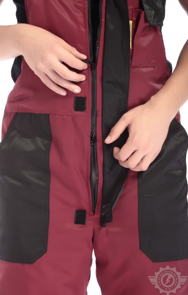 61592 Костюм "Сатурн" зимний бордо  Зимняя спецодежда  размер 60-62/182-188  - Вид №17