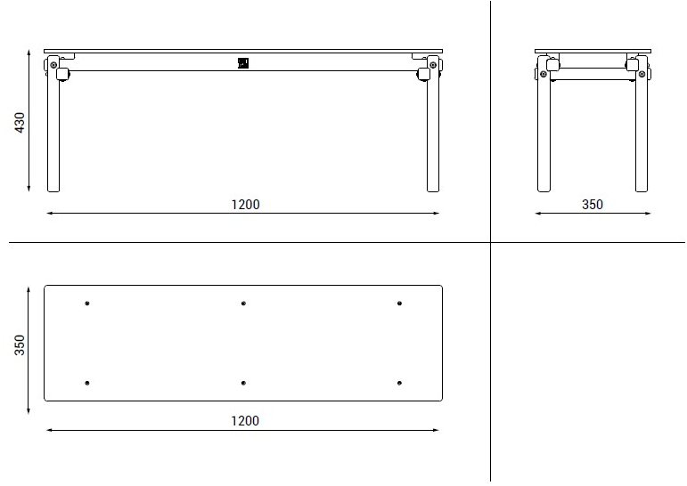 Askia Скамейка из ясеня Fair and square 1.c15.ah.ah - Вид №5