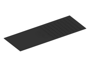 Ультра-плоская душевая головка из нержавеющей стали с системой защиты от накипи