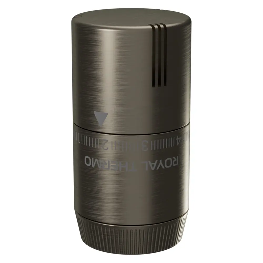 Термостатическая головка жидкостная Royal Thermo Design Pro M30x1.5 никель матовый STLM-2002795 - Вид №2