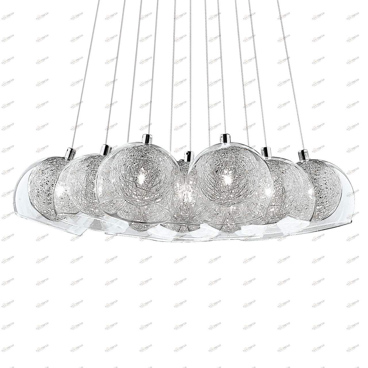 Подвесная люстра Ideal Lux Cin Cin SP11 IDEAL LUX ДИЗАЙНЕРСКИЕ, CIN CIN, ШАР 057298 Хром 