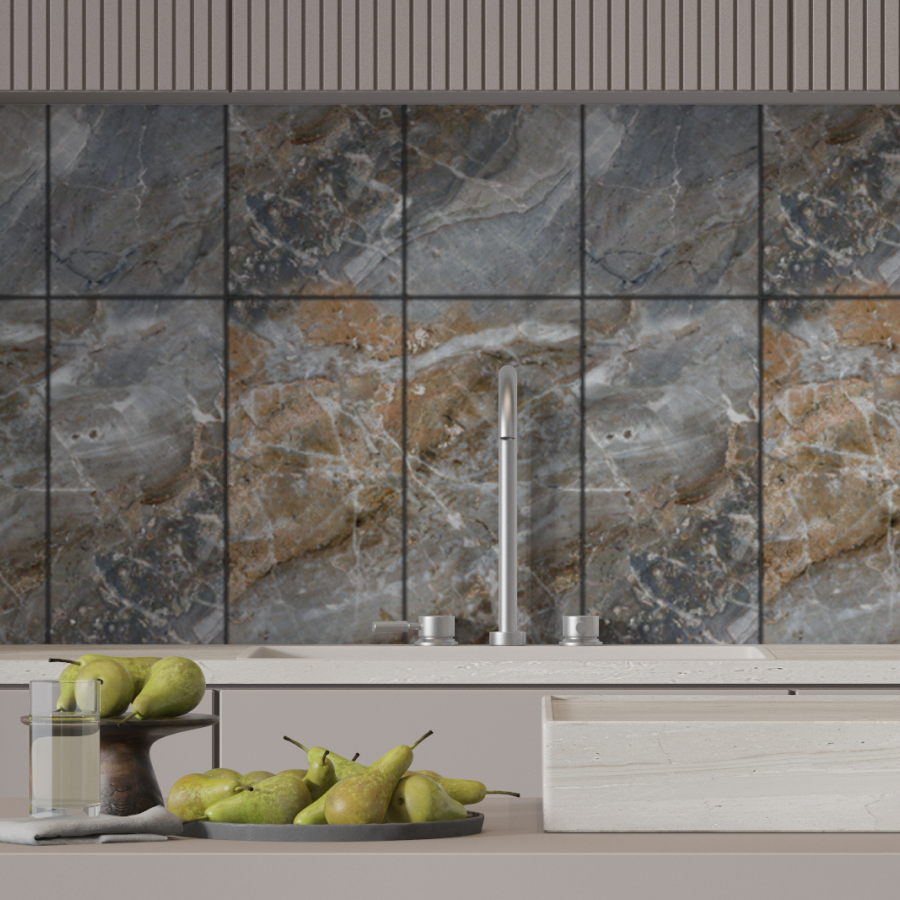 Панель SPC глянец Stella Kerama Величие камня 560*280*2,5мм (8 шт в упак) АКВАТОН STSR-308 - Вид №6