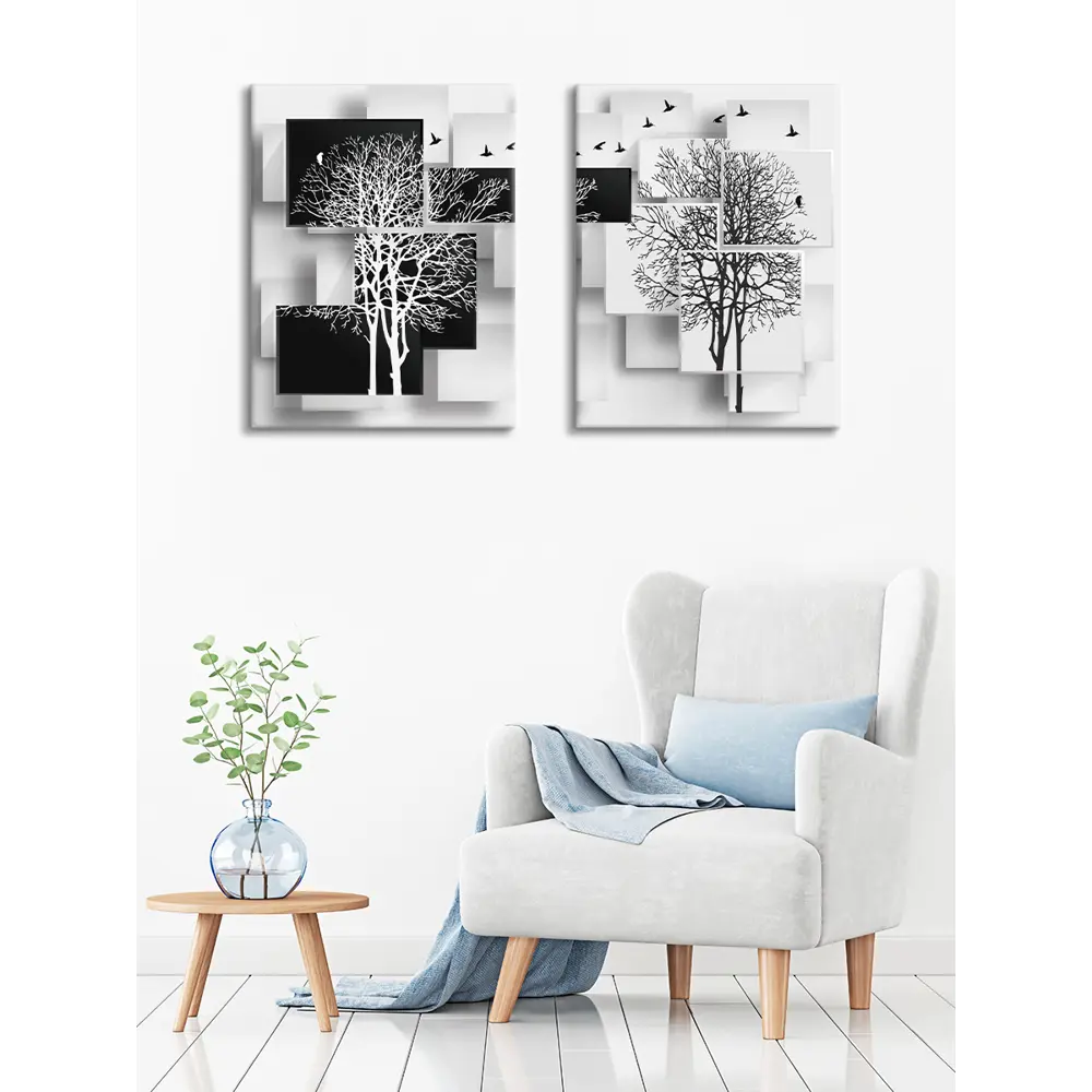 Картина модульная Абстракция 45x60 см 2 шт POSTERMARKET STLM-2111136 - Вид №5