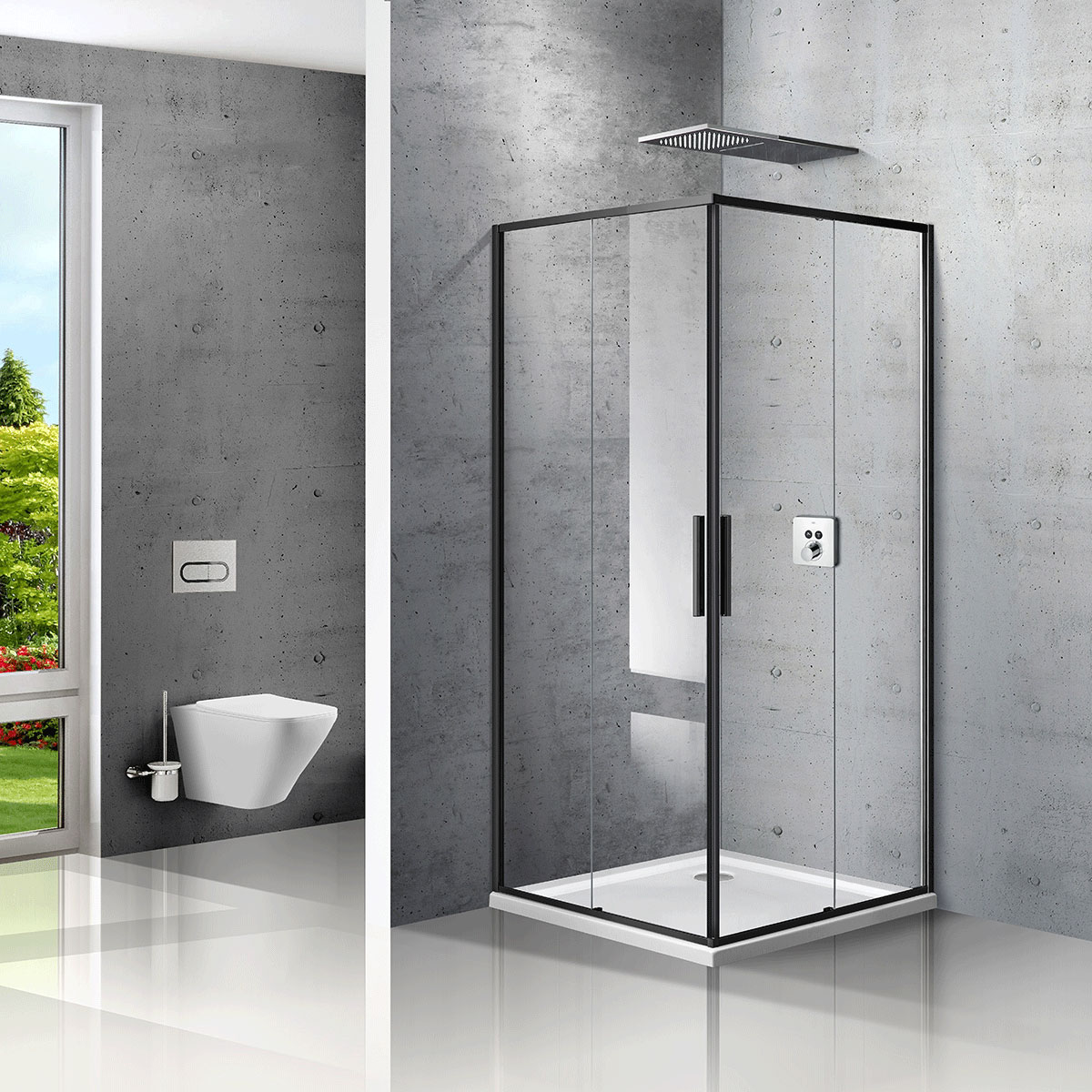 VSS-2SL900CLB Душевой уголок Vincea Slim Santreyd