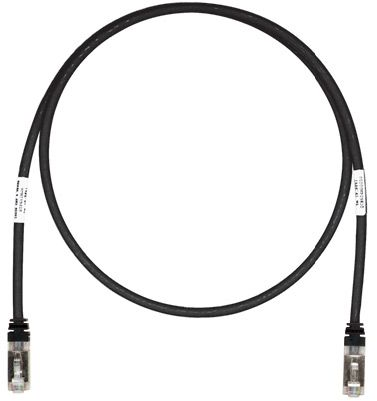 STP6X1.5MBL Copper patch cord, category 6a, black s/ Panduit Santreyd 