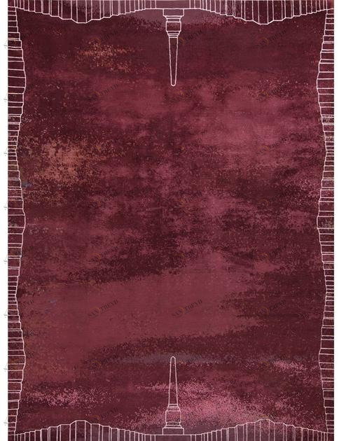 Tapis Rouge Прямоугольный коврик ручной работы La scala Tr1240