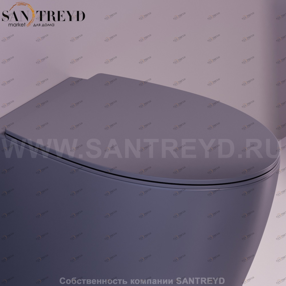 LFT006D06ANTRACITEMATTCR Крышка сиденье для унитаза Simas LFT Spazio