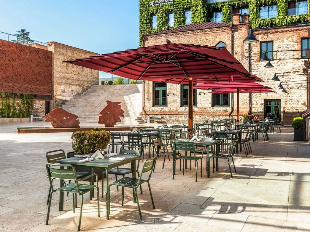 Поворотный зонтик в ироко Gardenart GIGLIO ARCH-00073757