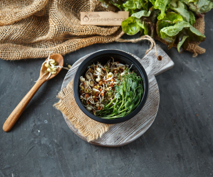 5508 Салатный микс из проростков "Здоровье" Вкусляндия 