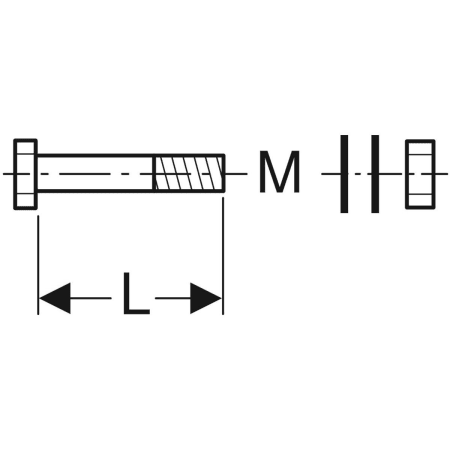 372.743.26.1 Комплект болтов Geberit PE Geberit  - Вид №2