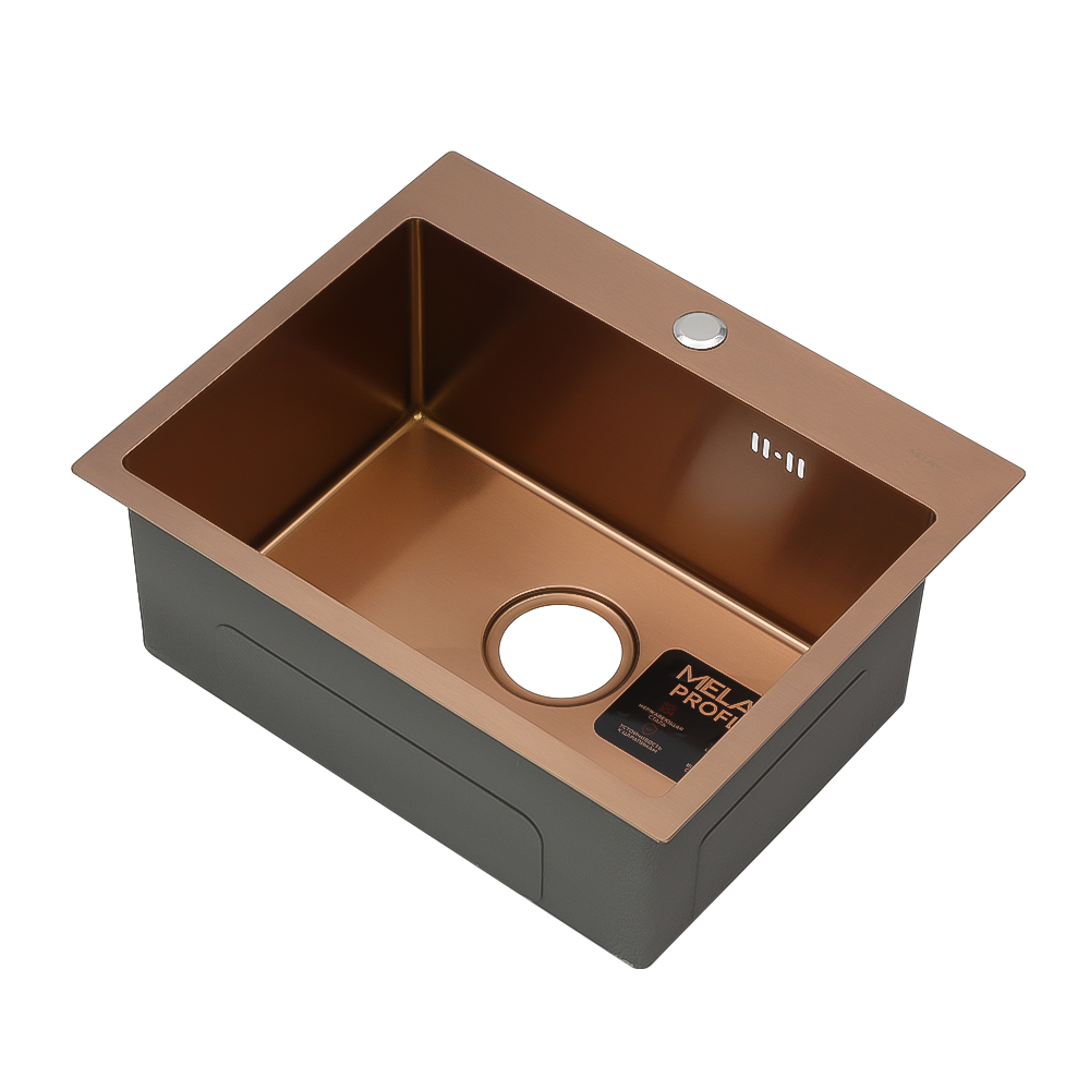 Мойка D5343HC MELANA ProfLine 3,0/220 БРОНЗА врезная прямоугольная D5343HC D5343HC бронза - Вид №3