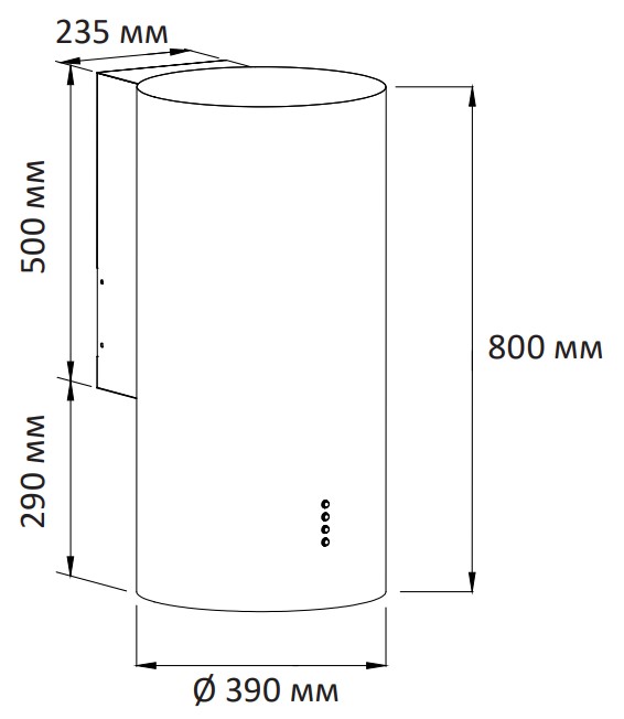 9217740 Вытяжка пристенная DEXP WCH39-FN0 черный STDN-0128191 - Вид №12