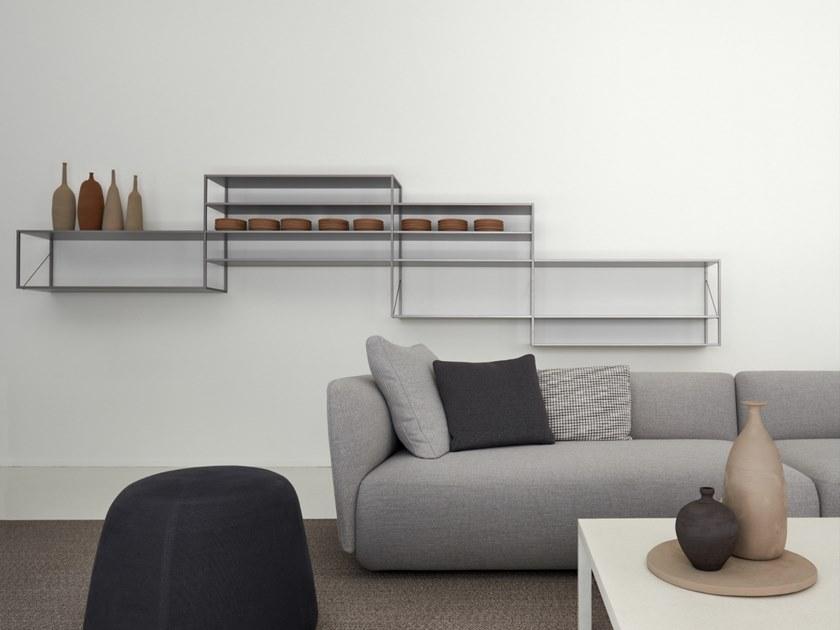 MDF Italia Настенный подвесной книжный шкаф из алюминия Minima sun-id-1489989 - Вид №2