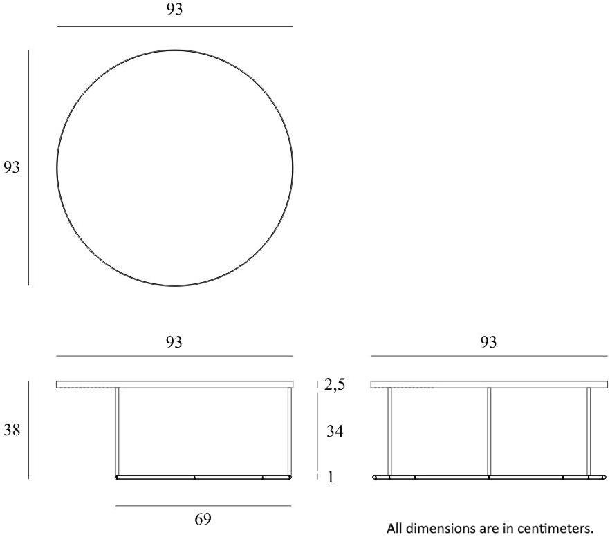 Ethnicraft Круглый деревянный журнальный столик для гостиной  20328  - Вид №4