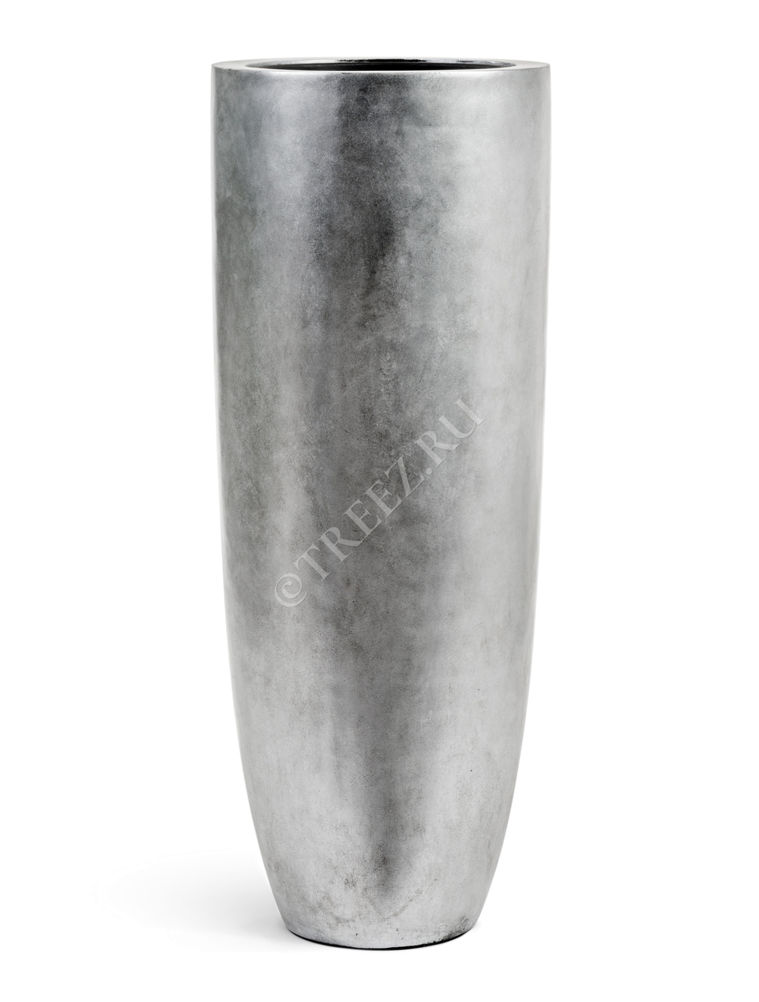 41.3319-04-021-SLV-120 Кашпо  Effectory - серия Metal - Высокий конус Giant - Серебро Цветочная коллекция 