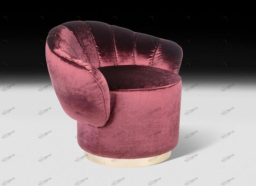 VGnewtrend Бархатное кресло с подлокотниками  7542592.34 