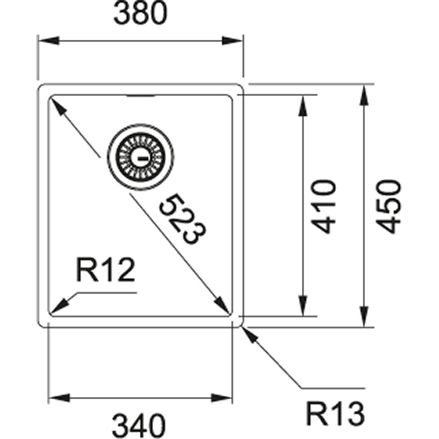 BXX 110-34/ BXX 210-34 Мойка кухонная прямоугольная Franke BOX - Вид №1