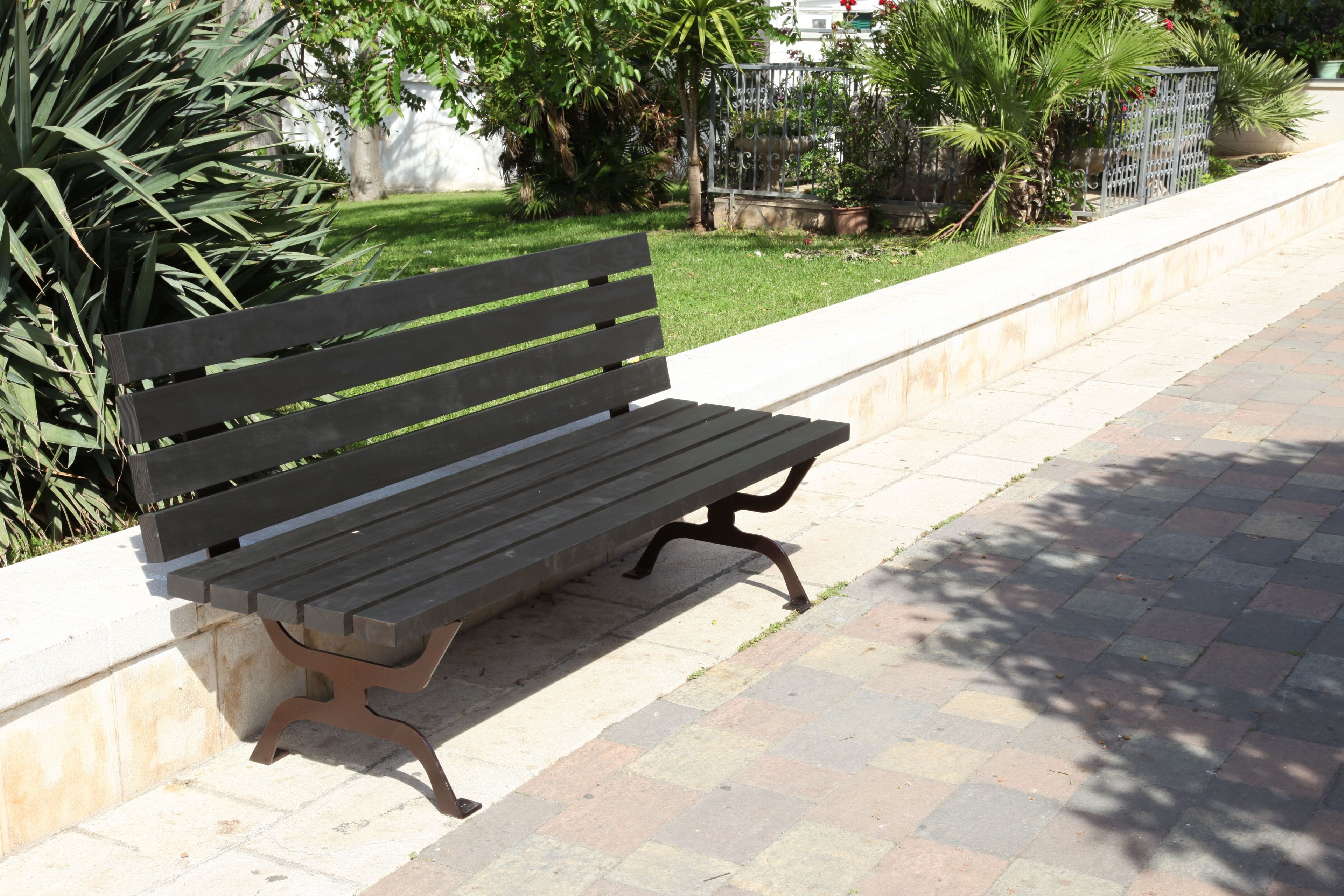 Деревянная скамья со спинкой CITYSì RETRÒ ARCH-00127668 - Вид №3