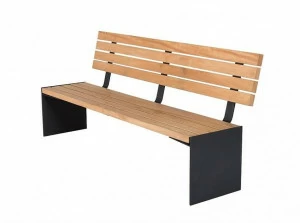 Euroform W Деревянная скамейка со спинкой Aron 1100