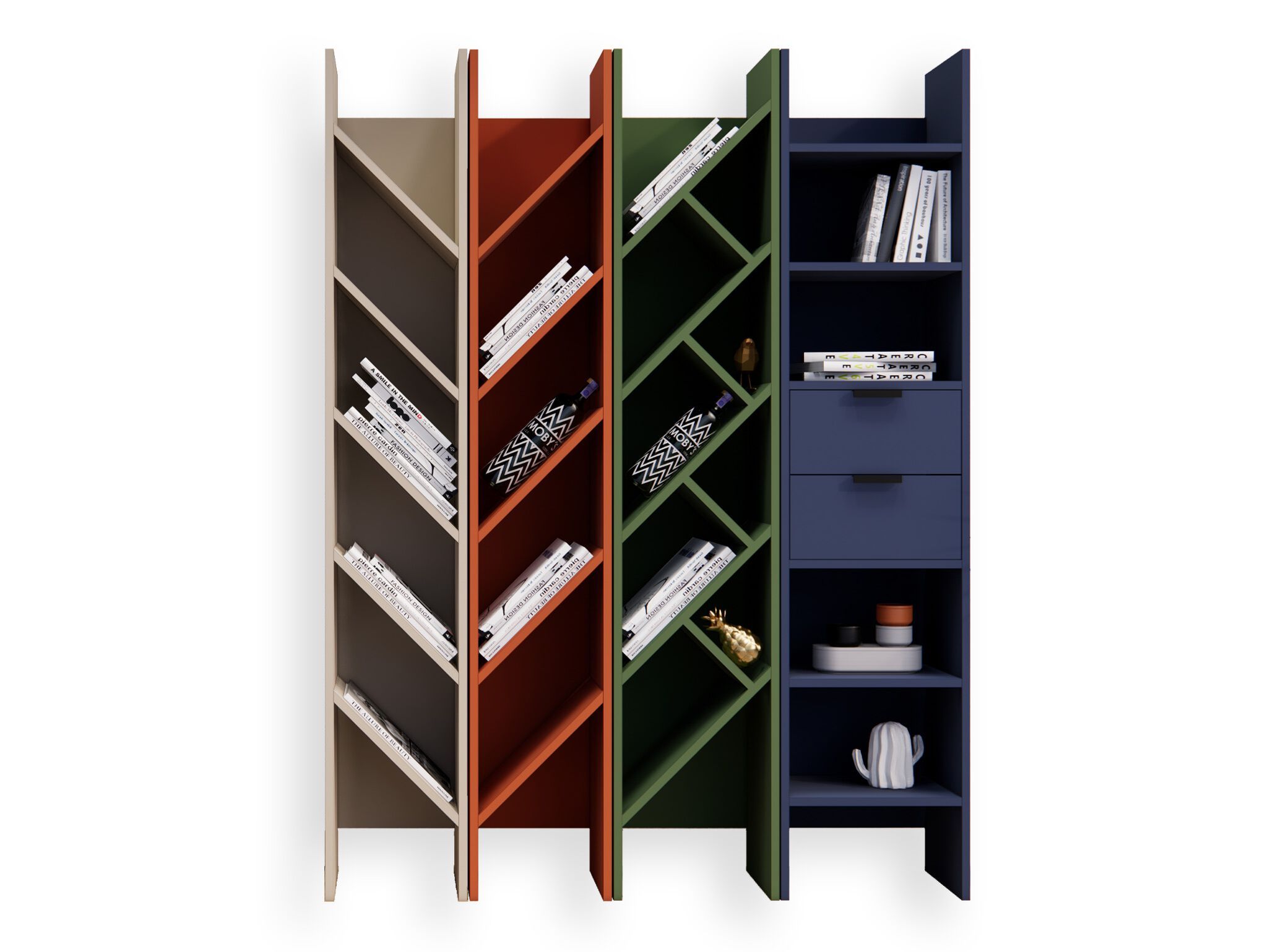 Книжный шкаф с ящиками MaxForm очевидный ARCH-00094534