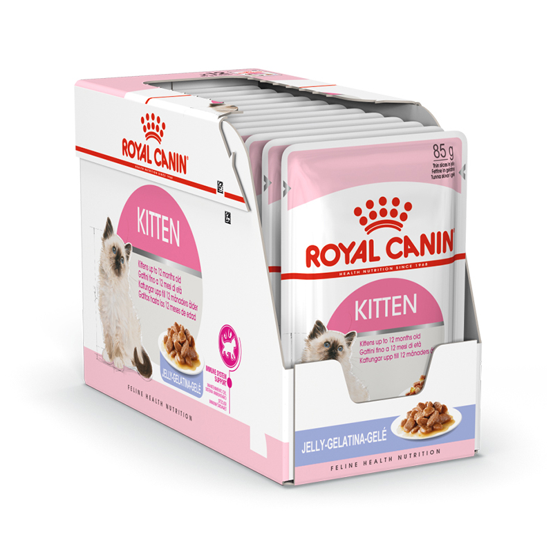 ПР0025180*24 Корм для котят Kitten Instinctive от 4 до 12 месяцев, в желе конс. 85г (упаковка - 24 шт) ROYAL CANIN 