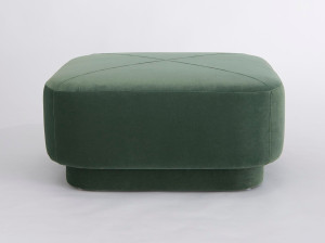 Квадратный пуф из ткани